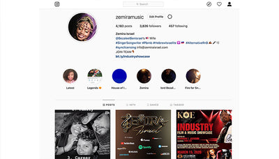Follow Zemira Israel on Instagram: @zemiramusic