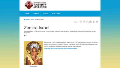 San Antonio Texas Music Artist Zemira Israel